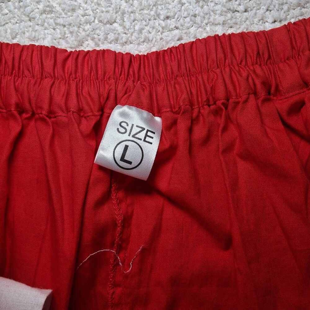 Red Dress Pants Pearl Women's Sz L Cutout Occasion Career Sophisticated - Picture 7 of 12